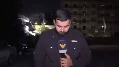 Caught on cam: Strike hits close to reporter live on air in Lebanon