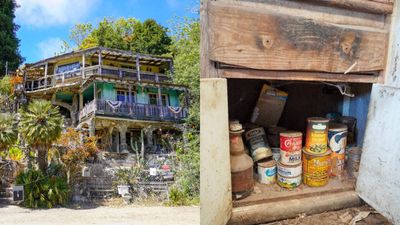 California garbage collector turns trash into a hillside home