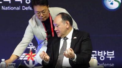 'They have no position': China's note lands mid-speech; Philippines defence chief fires back on stage