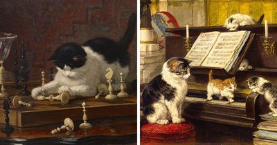 This Artist’s 40 Cat Paintings From The 19th Century Equivalent Of A Gallery Full Of Cat Photos