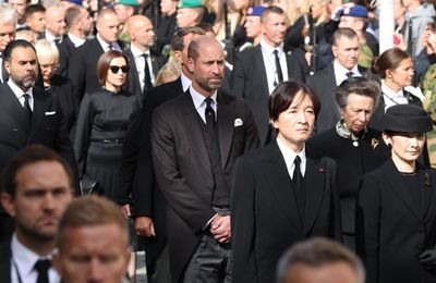 Prince William attends King Harald V of Norway's funeral