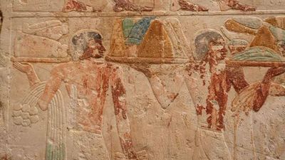 A 4,400-year-old tomb of an Egyptian father and son has been uncovered at Saqqara