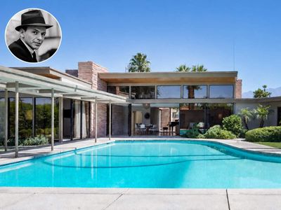 Frank Sinatra spent $150,000 to build Twin Palms in Palm Springs in 1947—he wanted a Georgian mansion, but created a modernist icon instead