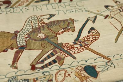 Bayeux Tapestry goes on public display at the British Museum
