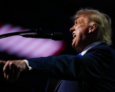 As the midterms loom, Trump returns to his happy place: on stage in the theatre of the absurd