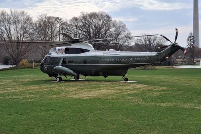 Trump Appears Pointing at Marine One Cockpit Before Breaking With a Presidential Salute Tradition
