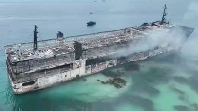 At least five dead and 86 missing in Philippines ferry fire