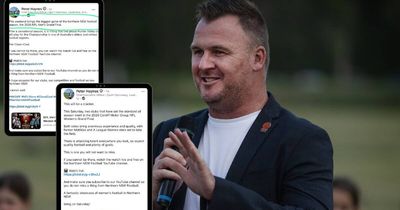 'Pretty heartbreaking': soccer boss apologises for grand final gaffe