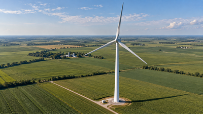 Turbine Lease Boosts Farm Income: Illinois farmer reverses course; tiny footprint, steady retirement plan