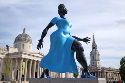 Lady in Blue: New Fourth Plinth sculpture brings contemporary ‘everywoman’ to London