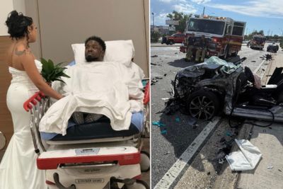 Florida couple marries in hospital after groom hurt in crash on way to the wedding