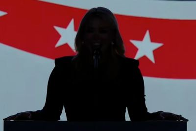 Karoline Leavitt back behind a podium - but left in the dark at Trump’s convention