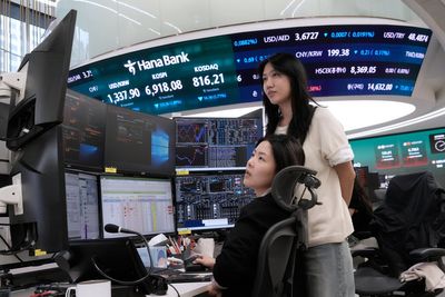Oil prices stay above $108 and Asian shares decline, tracking Wall Street losses