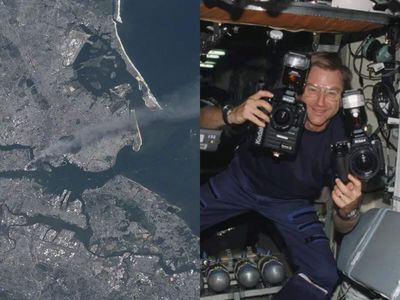 25 years ago, a NASA astronaut witnessed the aftermath of the 9/11 attacks from space and captured a haunting photograph of smoke rising over New York City