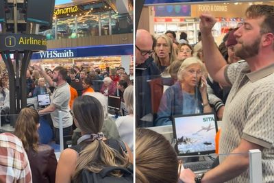 The ‘human megaphone’ who helped overwhelmed airport staff during air traffic control crisis