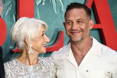 Tom Hardy beams at Helen Mirren during MobLand premiere after feud rumours