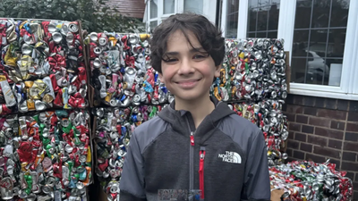 Meet Ryan: The 13-year-old who turns discarded cans into support for charities