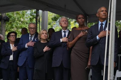 Former presidents gather at WTC site with Trump at Pentagon as world stops 25 years later to remember 9/11