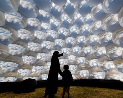 A bee’s-eye view: art installation beside the Thames celebrates crucial pollinators