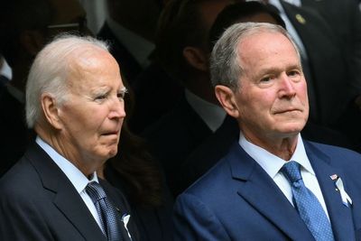 Four past presidents reunite at 9/11 ceremony to honor victims and first responders
