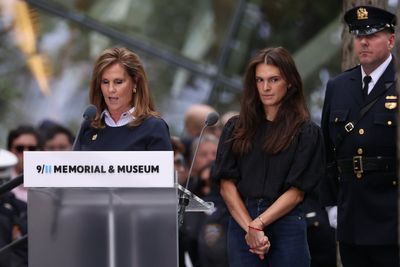 9/11 widow interrupts memorial ceremony with a message for Vance and Trump