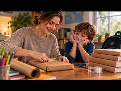 Psychology says parents who still cover their kids’ books and notebooks with brown paper may be doing this more as a ritual