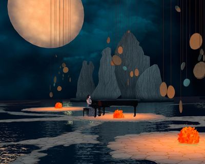 Playing With Fire review – like Disney’s Fantasia on steroids as a virtual Yuja Wang plays amid luminous dreamworlds