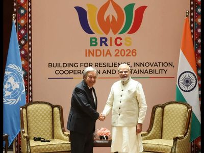 BRICS 2026: UN chief Guterres meets PM Modi; discusses West Asia, Ukraine conflicts