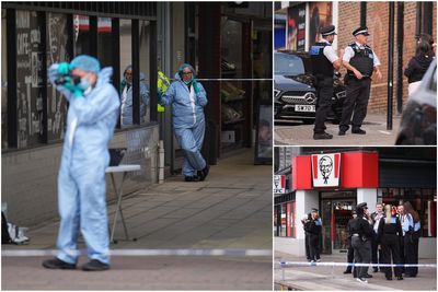 Seven teenagers and man, 21, arrested for attempted murder over 'machete fight' on London high street