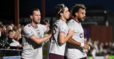 Stenhousemuir 0-3 Hearts: Williams scores on first start to ease side into last four