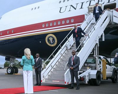 Trump says he would ‘love’ to see unified Ireland and ‘it may as well happen now’ as he visits Dublin – as it happened