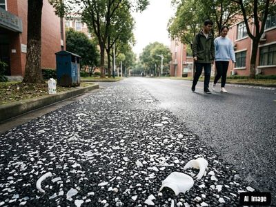 6,000 milk bottle road in China: How plastic waste found a strange second life in Shanghai