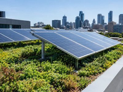 In Sydney, UTS researchers tested a biosolar green roof that cut panel temperatures by up to 9.63°C and increased maximum solar output by up to 107%, depending on the month