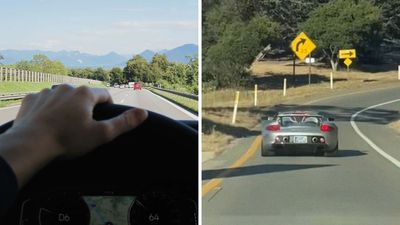 Man Spots $2 Million Porsche On The Highway. Then He Tries To Snap A Photo. It Almost Costs Him Dearly