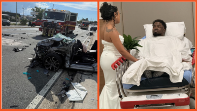 Florida groom broke both arms in a crash on the way to his wedding. Somehow he still got married that same day