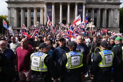 Man arrested over concealing identity at anti-immigration protest in Portsmouth