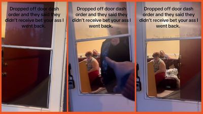 Customers allegedly lied about receiving their DoorDash order, so the angry Dasher went back to confront them