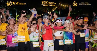 Những khoảnh khắc đáng nhớ trên đường chạy T&T Group Marathon Vĩnh Long