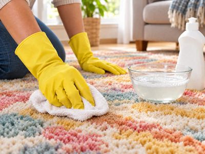 Mix 1/2 tsp dish detergent with 1 cup warm water, then apply 1 tbsp for 1-2 minutes; experts say it can soften latex or silicone caulk on carpet