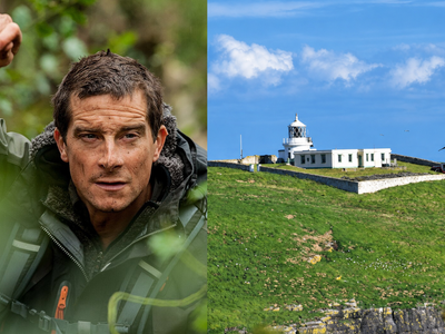 In 2001, Bear Grylls bought a Welsh island for £95,000 and spent years rebuilding its wrecked cottages; more than 20 years later, the home still runs on wind, solar and collected water