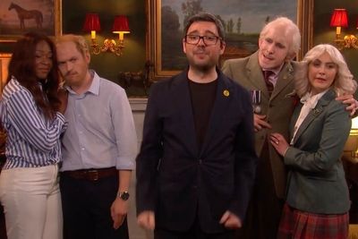 Watch: SNL UK takes aim at Harry, Meghan and Andy Burnham in latest skit