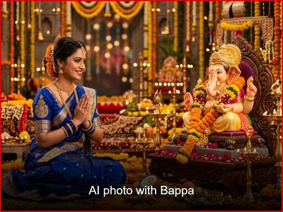 Photo with Bappa: 5 best AI prompts to transform your photo into a Ganesh Chaturthi-themed image