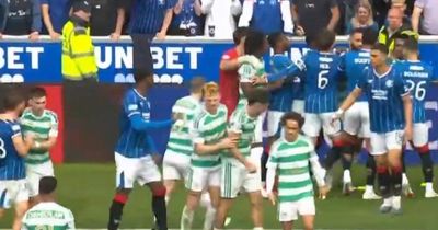 Furious rammy erupts during Rangers vs Celtic at Ibrox as players clash