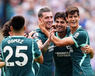 Lewis Dunk’s showstopper helps five-star Brighton to rout 10-man Coventry