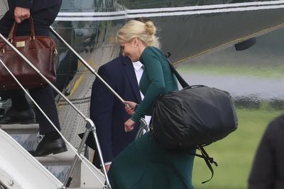Trump team rants at reporter for pointing out Natalie Harp with president on Ireland visit