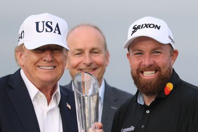Trump makes announcement on whiskey tariffs as he brings Irish visit to a close