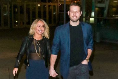 Hayden Panettiere’s ex Brian Hickerson claims police leaked her death as he’s handcuffed in bar