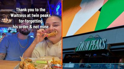TikToker went to Twin Peaks with her boyfriend, and there was an order mishap. She thanks the waitress for ‘forgetting his order and not mine’