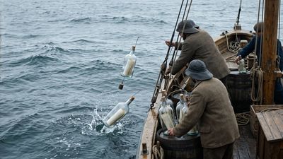 Oldest Message In A Bottle: Bidder maps deep North Sea currents; lost sample sets Guinness record