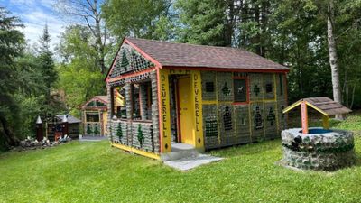 In 1973, Ontario teacher Hank Deverell built his wife a bottle house for her doll collection
